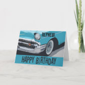 甥のために青いシボイの歳の誕生日。 カード (正面)