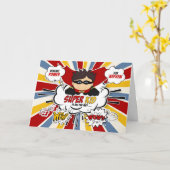 甥のためにGet Well Boy Superhero漫画書 カード (黄色い花)