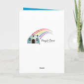 甥のイースターバニー シーズンカード (裏面)