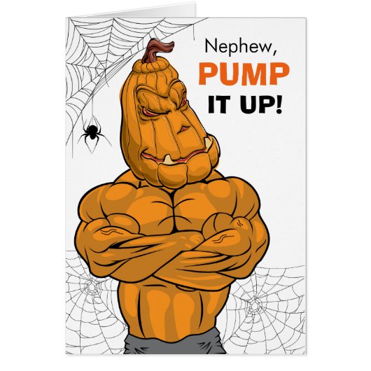 甥のハロウィーンでジャック・オランタンをマスク (正面)