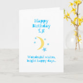 甥のバースデー・カード カード (黄色い花)