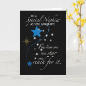 甥の卒業の星 カード (黄色い花)