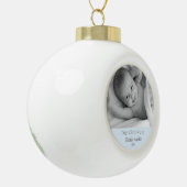 甥の叔母さんにとってクリスマスパーソナライズされた第1号 セラミックボールオーナメント (左)
