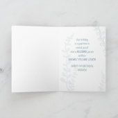 甥の宗教第19誕生日手描きルック カード (内部)