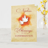 甥の確認祝い恵み カード (黄色い花)