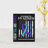 甥の自殺を悼んで 自殺予防啓発 カード (黄色い花)