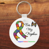 甥の自閉症意識 キーホルダー (正面)