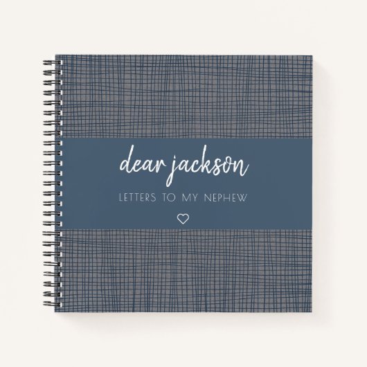 甥の記者日記への手紙 ノートブック (正面)