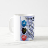 甥の詩-ハッピーバースデー コーヒーマグカップ (正面左)