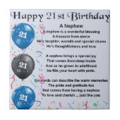 甥の詩–21歳の誕生日 タイル (正面)