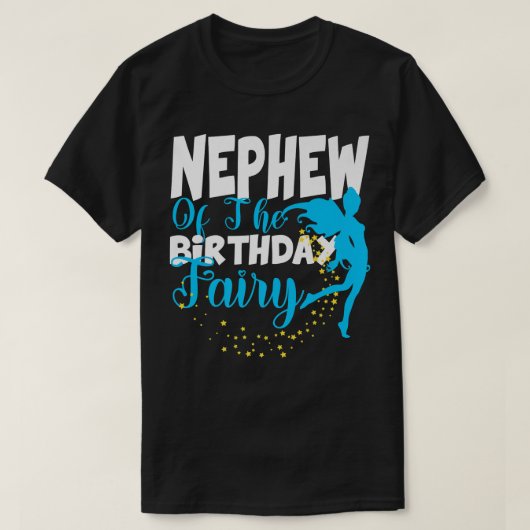 甥の誕生日妖精ファンタジー誕生日スクア Tシャツ (デザイン正面)