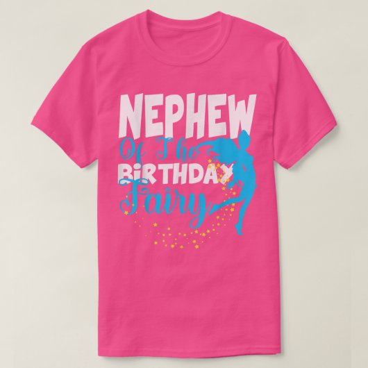 甥の誕生日妖精ファンタジー誕生日スクア Tシャツ (デザイン正面)
