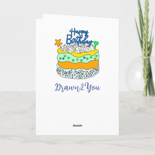 甥の誕生日 カード (裏面)