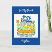 甥の誕生日 カード (正面)