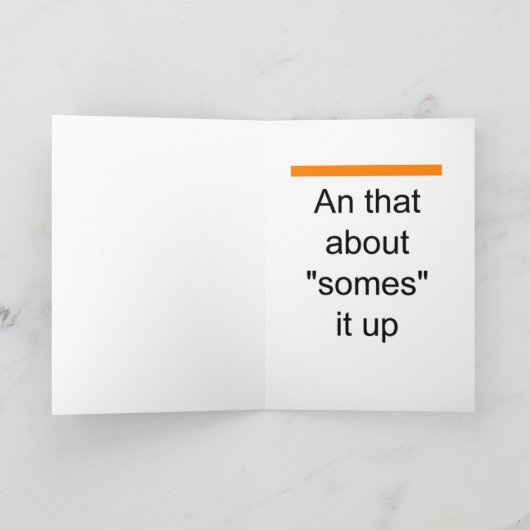 甥の誕生日 カード (内部)