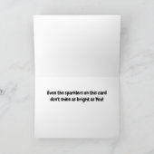 **甥の誕生日**スパーカーカード付きパイ カード (内部)