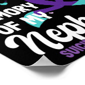 甥を偲ぶ自殺防止認識度 ポスター (角)