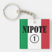 甥イタリアンと孫：ニポート#1 キーホルダー (正面)