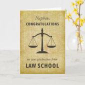 甥ロースクール卒業祝Sc カード (黄色い花)