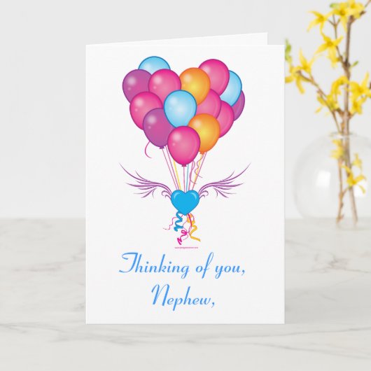 甥御さん カード (黄色い花)