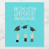 甥素晴らしが祝賀卒業 ワインラベル (シングルラベル)