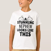 甥素晴らしはこの贈り物に似ていおもしろいる Tシャツ (正面)