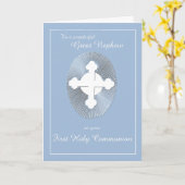 甥素晴らし初の赤十字とレイ カード (黄色い花)