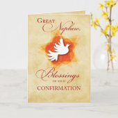 甥素晴らし確認祝福 カード (黄色い花)