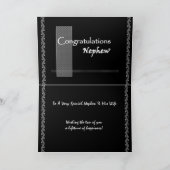 甥結婚の祝辞 カード (内部)