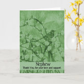 甥-ホスピスか最終さようなら-自然場面 カード (黄色い花)