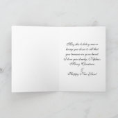 甥/メリークリスマス – ホリデーキャンドル シーズンカード (内部)