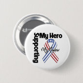 甥-私の英雄を支えている軍隊 缶バッジ (正面&裏面)