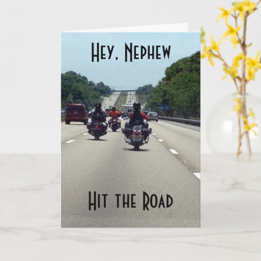 ***甥***誕生日が道に出た カード (黄色い花)