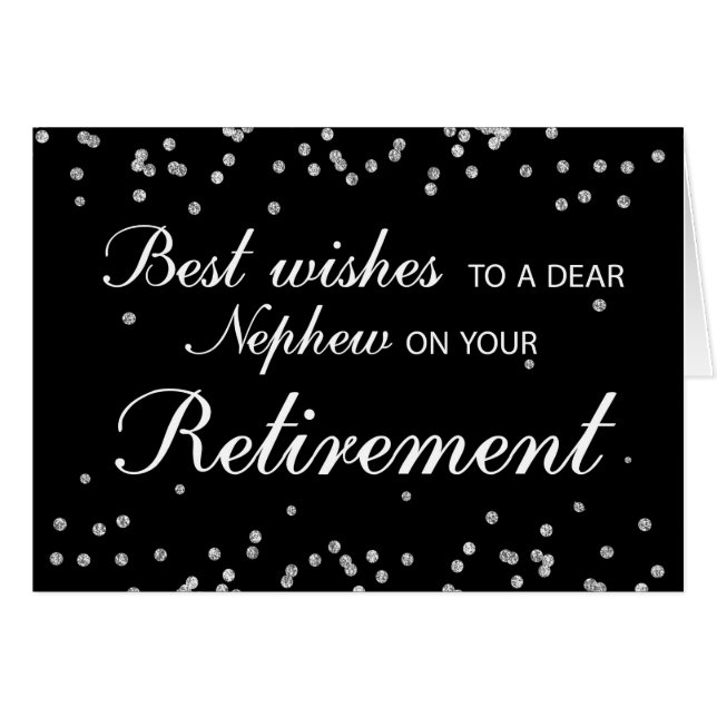 甥、退職祝いブラック+シルバー (正面横)