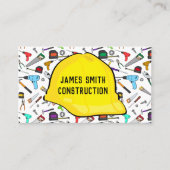 用具およびハードウェアヘルメットの建築業者 名刺 (正面)