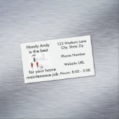 用具の人の便利屋の名刺の磁石 マグネット名刺 (インサイチュ)