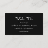 用具の便利屋の建築の白黒 名刺 (裏面)