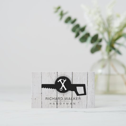 用具の便利屋の整備士の自動大工工業 名刺 (スタンド正面)