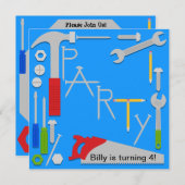 用具の研修会の誕生日のパーティの招待状 招待状 (正面/裏面)