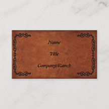 用具を使われたレザールックの名刺2