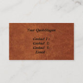 用具を使われたレザールックの名刺2 名刺 (裏面)