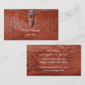 用具を使われた革名刺 名刺 (正面/裏面)