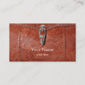 用具を使われた革名刺 名刺 (正面)