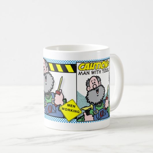 用具を持つ人 コーヒーマグカップ (正面右)