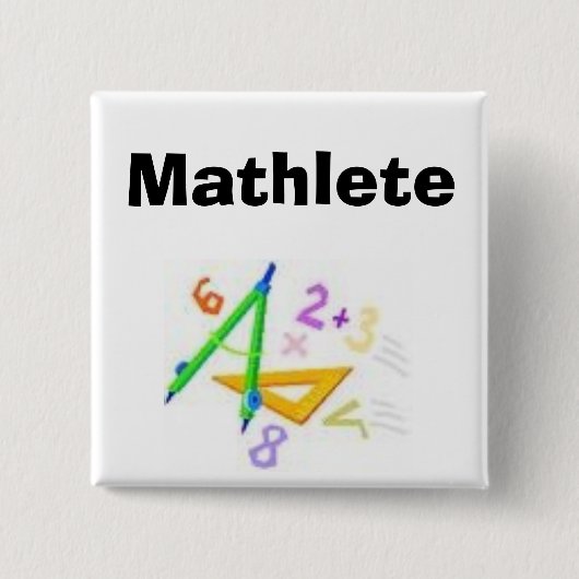 用具1、Mathlete 缶バッジ (正面)