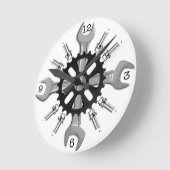 用具 ラウンド壁時計 (傾斜)