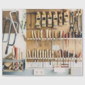 用具DIYの熱狂者のパパの父の日 ラッピングペーパー (フラット)