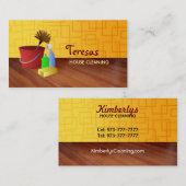 用務のクリーニングの名刺 名刺 (正面/裏面)