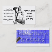 "用務" Hoity Toity 名刺 (正面/裏面)