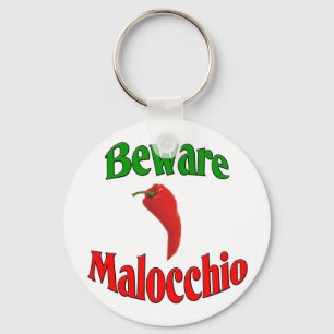 用心して下さいMalocchio (悪のまなざし)を キーホルダー
